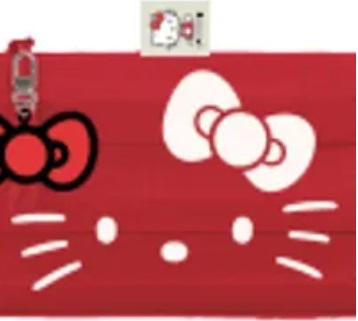 [S] JOSEPH AND STACEYLUCKY PLEATS KNIT CLUTCH S HELLO KITTY,BARBADOS RED, 0JSO5PC41002F (SJS13)