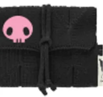 [S] JOSEPH AND STACEYLUCKY PLEATS KNIT CARD WALLET KUROMI,RICH BLACK, 0JSO5WT40301F (SJS14)