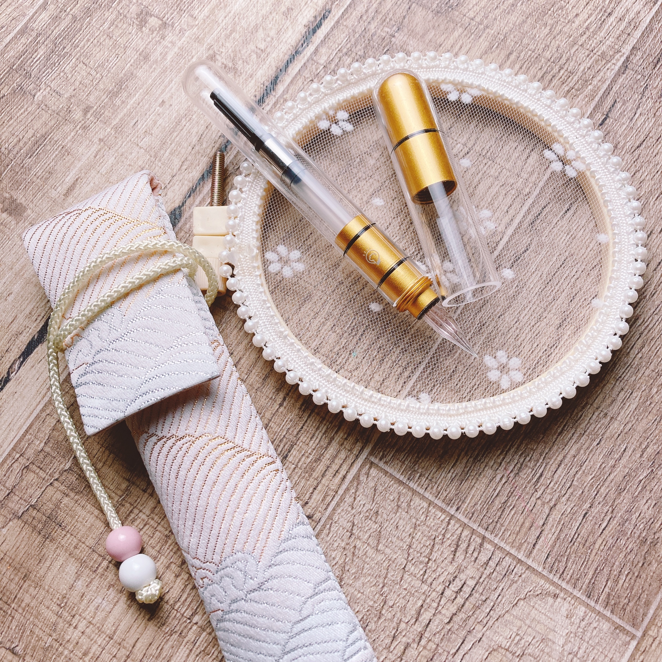 嗨賴 x 森作所｜水晶透明軸 吸墨式 玻璃筆 ⎯ 嗨賴經典金