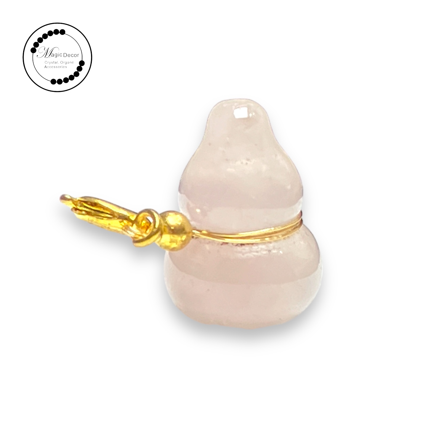 0720-a13 紅草莓晶葫蘆懶人扣吊飾1粒