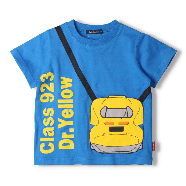 Moujonjon 新幹線火車 Pochette 袋短袖 Tee - Dr Yellow