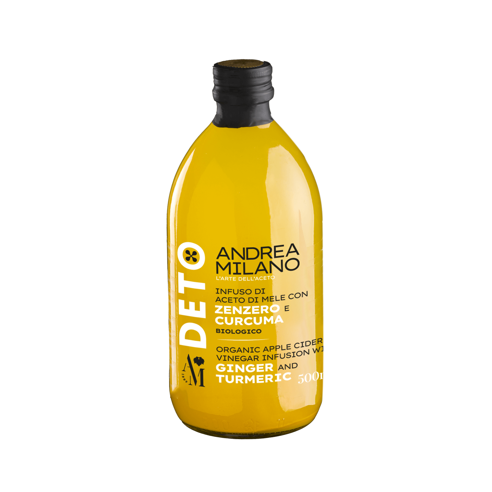 Andrea Milano 意大利百年老店有機天然無過濾帶「Mother」雙薑蘋果醋帶醋母蘋果醋 500ml