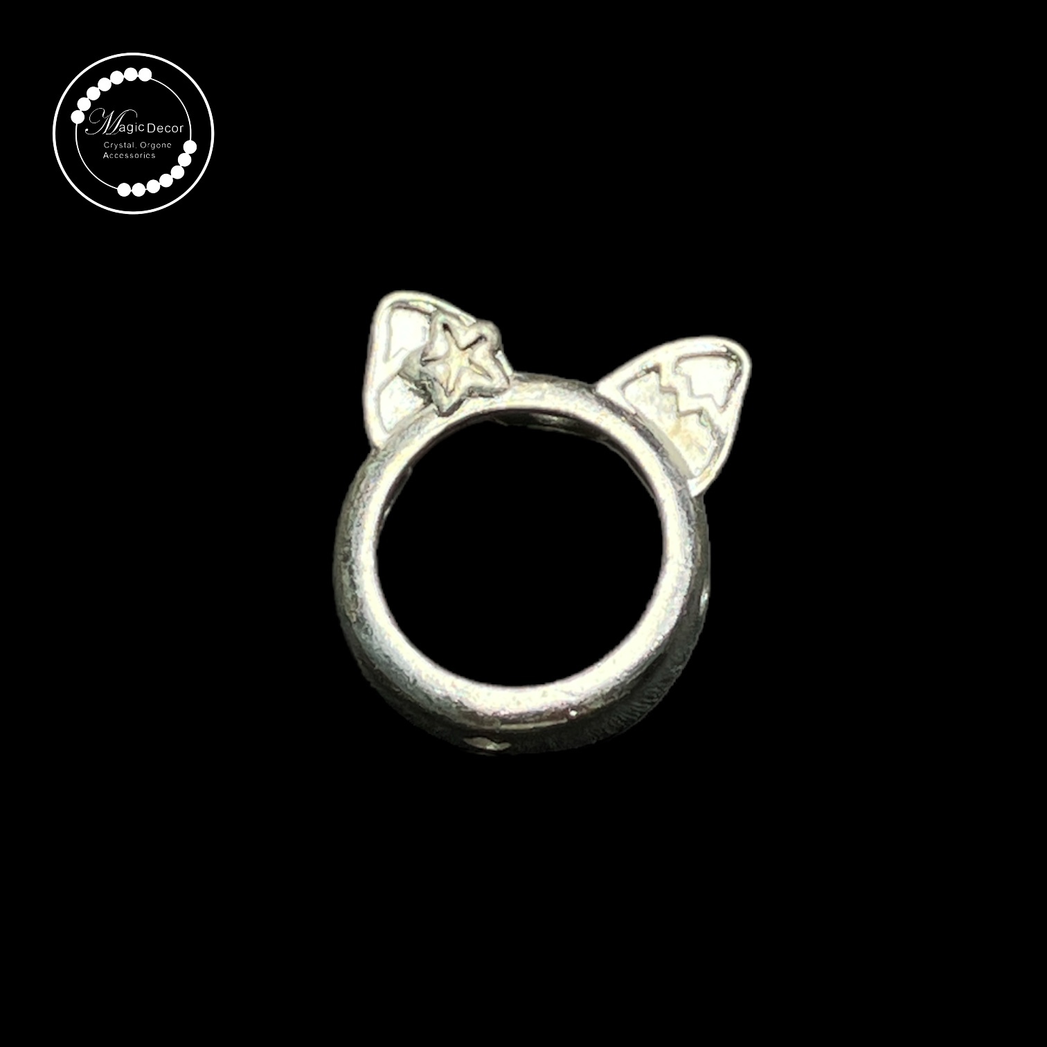 240217 - C67 白銀貓頭圓圈隔珠1粒（10mm內可用）