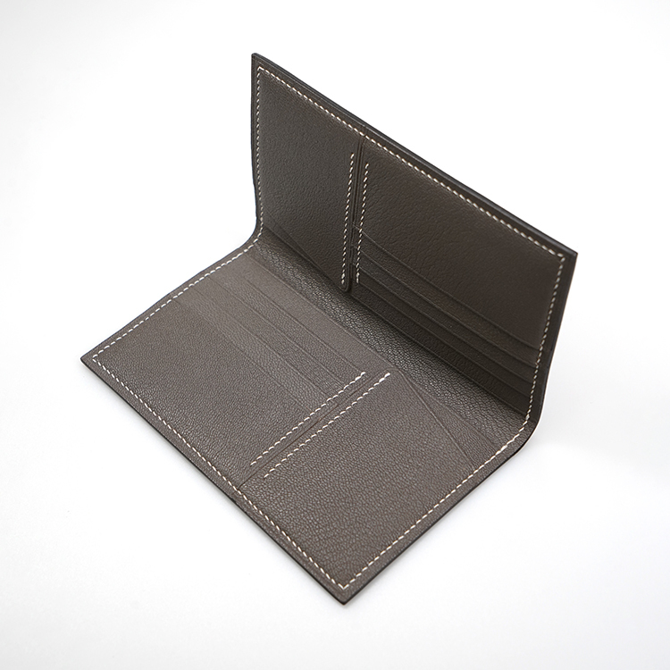 Medium Wallet 【 Smoky Dark Grey 】Italian Goatskin Wallet