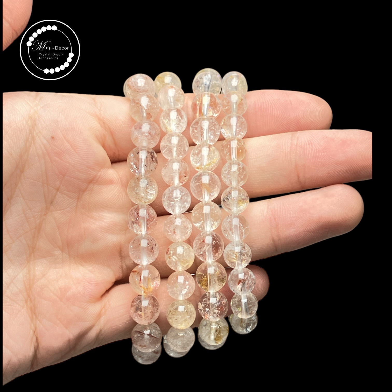 0928 - a30 8mm+錦鯉膠花手串