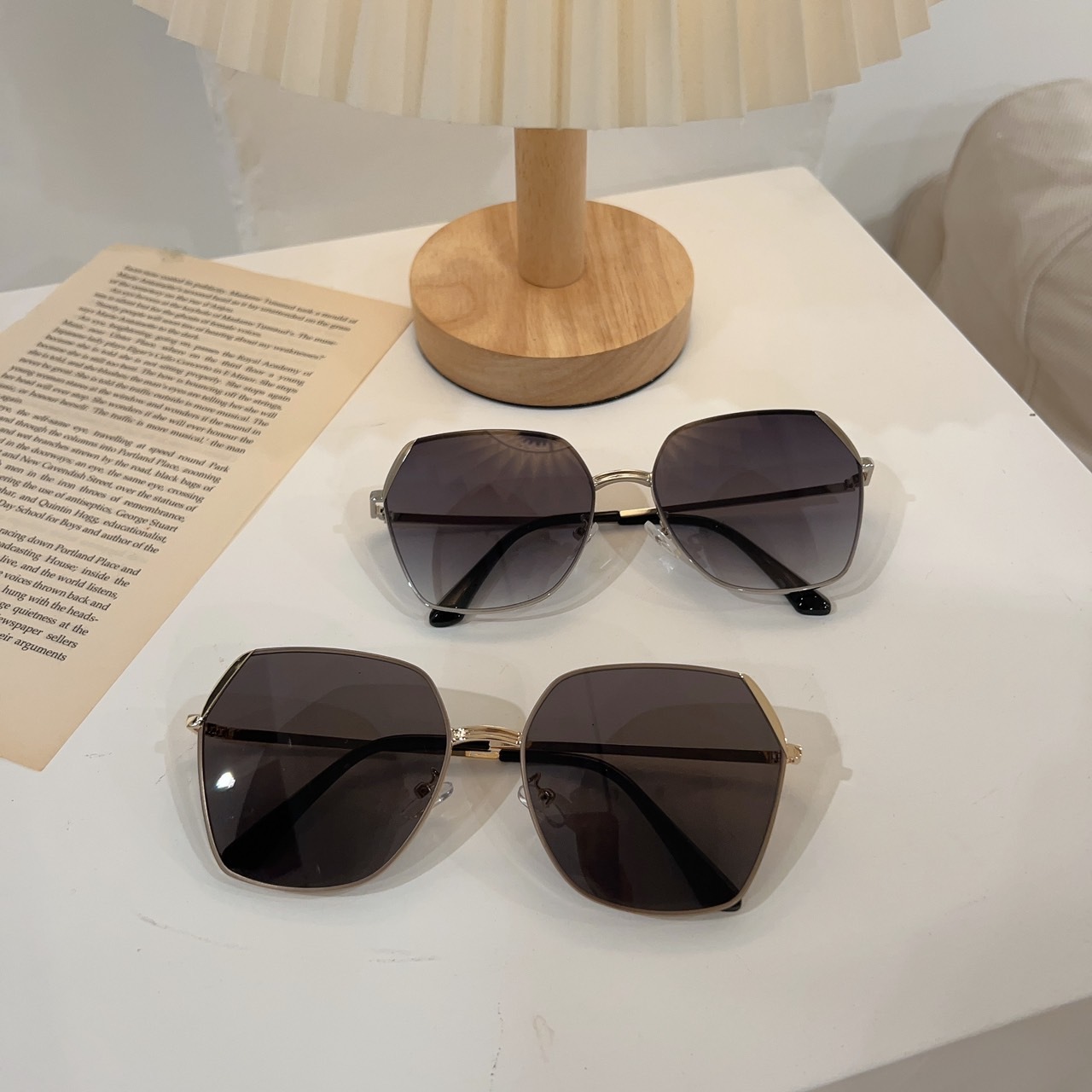 S0118990鑽石感多角墨鏡/三色