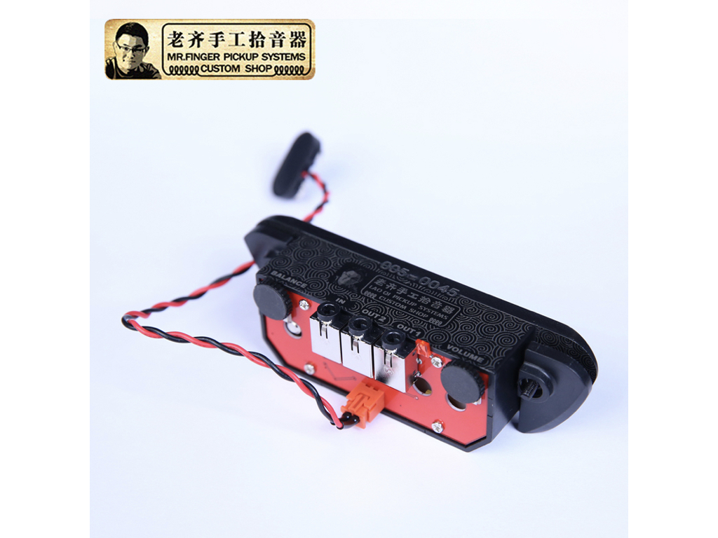 老齊五代手工拾音器(黑色) 木吉他拾音器 雙系統吉他拾音器 響 貼片 還原度高 第 3 張圖片｜三峽吉他 / Bass