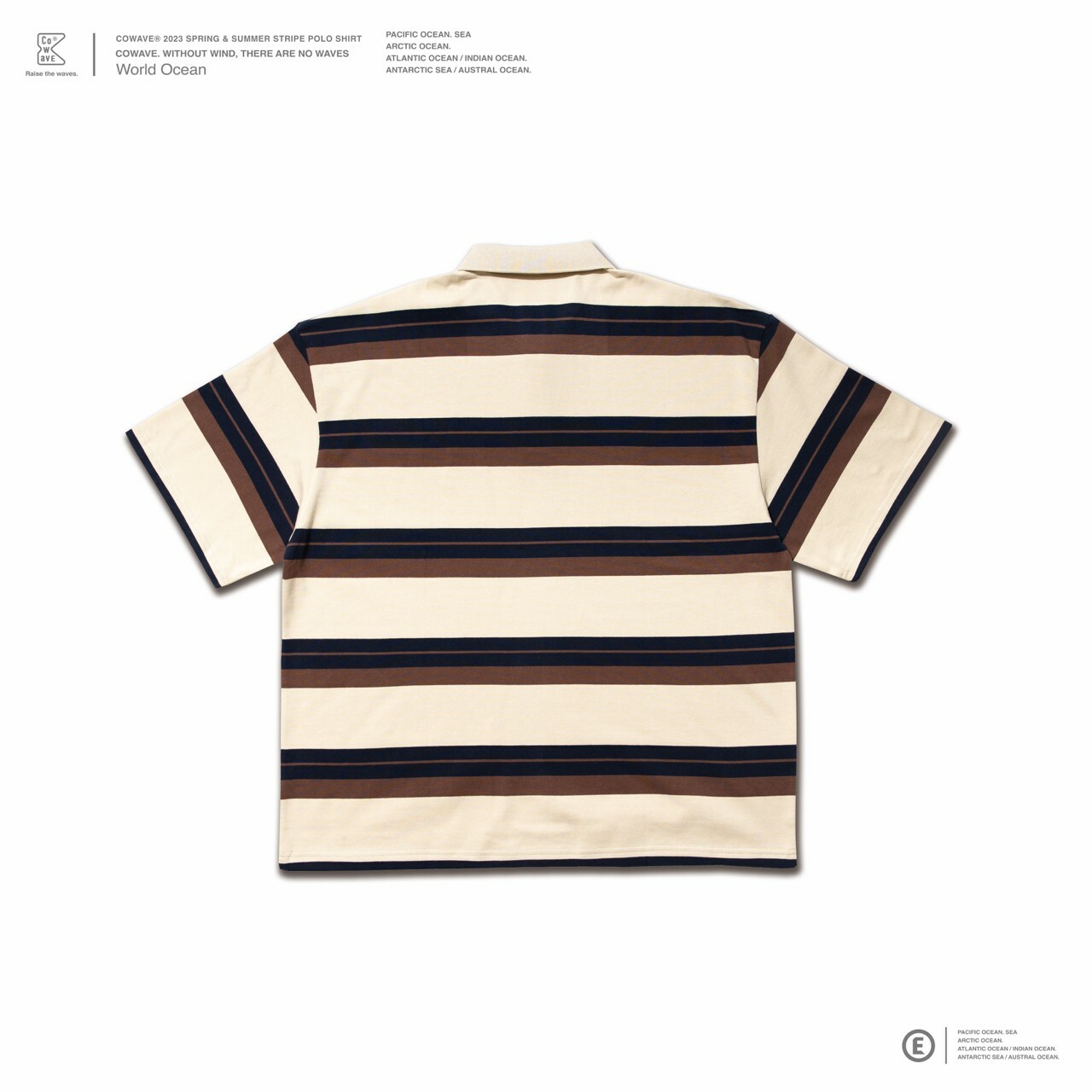 Cowave 2023 Spring & Summer Stripe Polo shirt