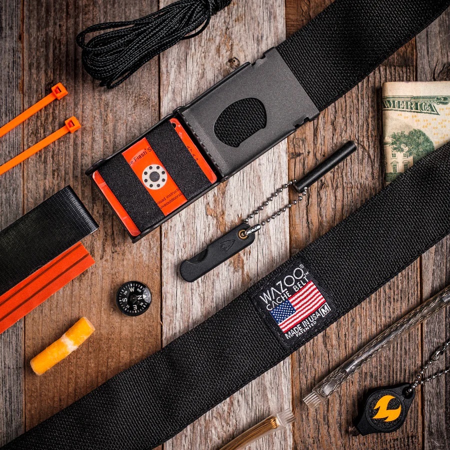 Wazoo Survival Gear CACHE BELT 多功能皮帶