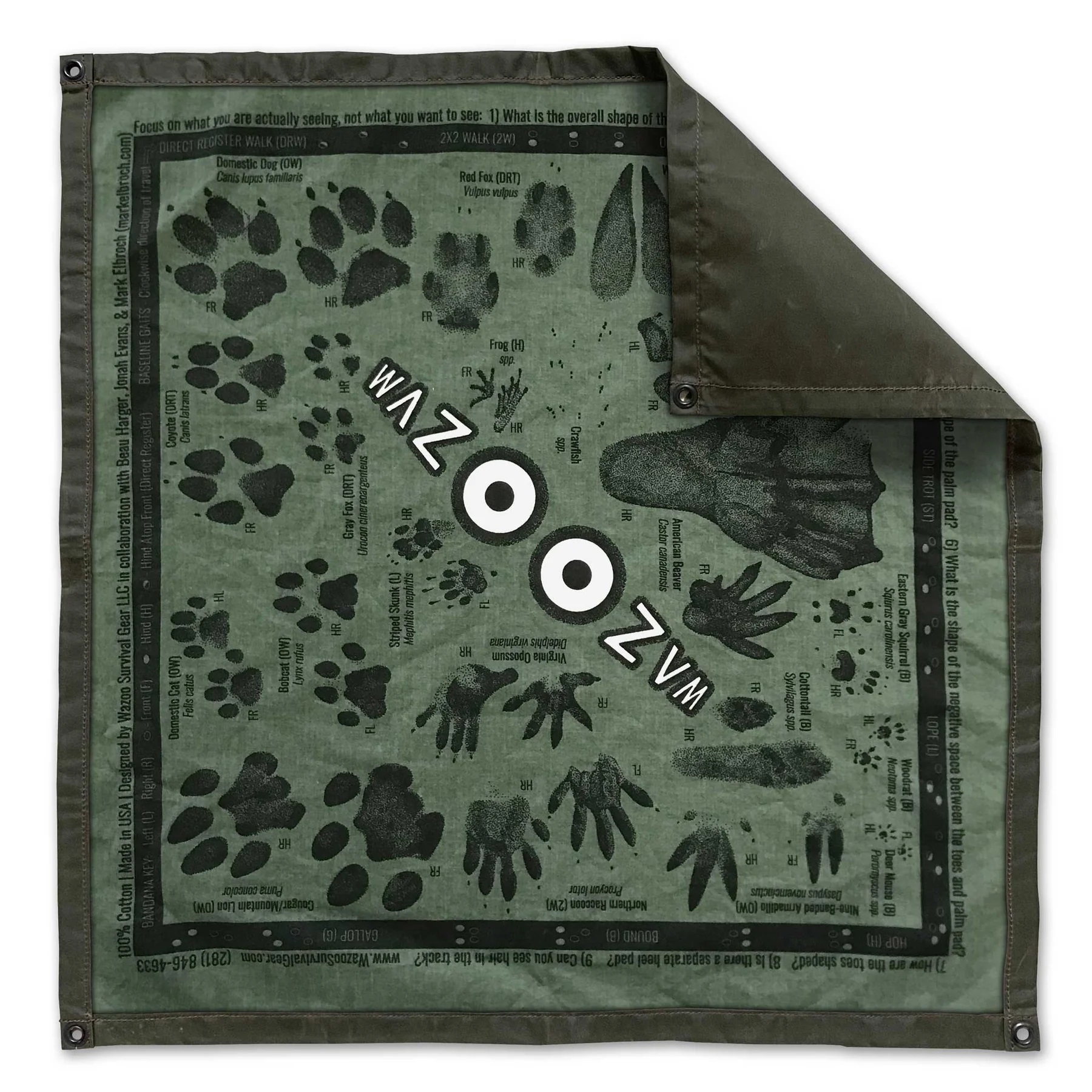 Wazoo Survival Gear TRACKING GROUND CLOTH 追踪地布