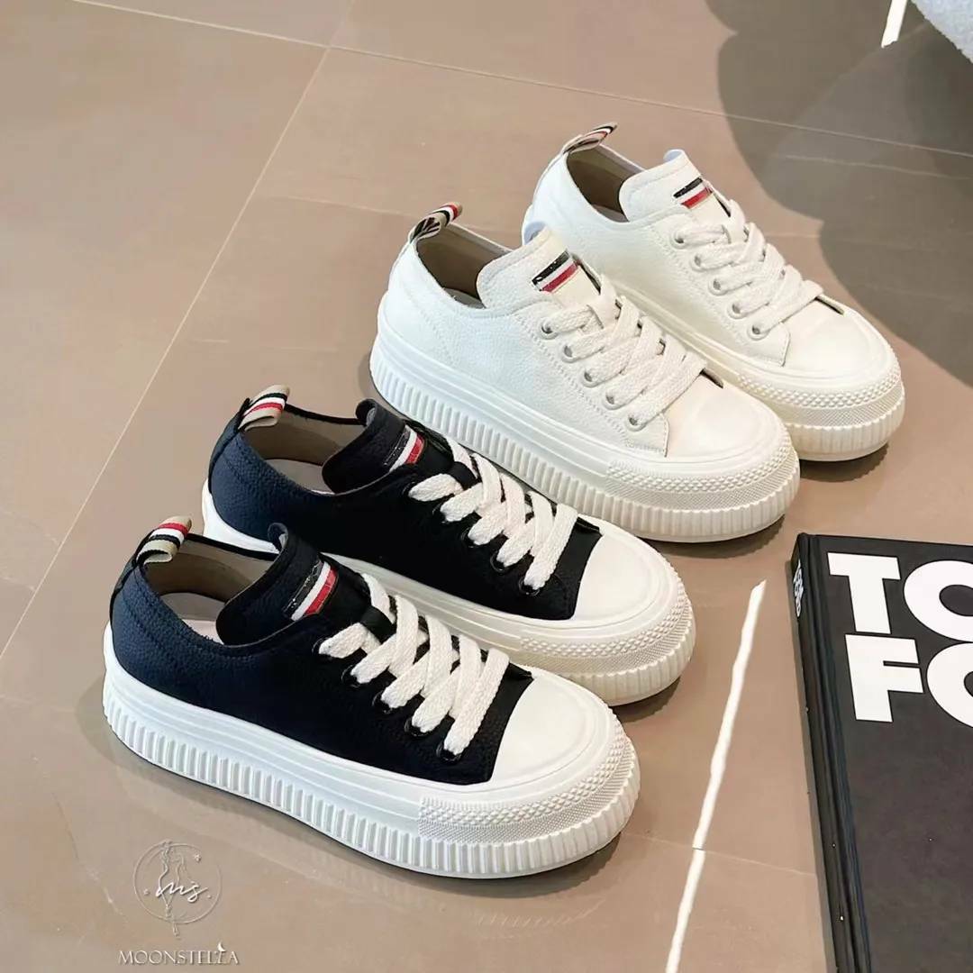 法國條文牛皮休閒鞋