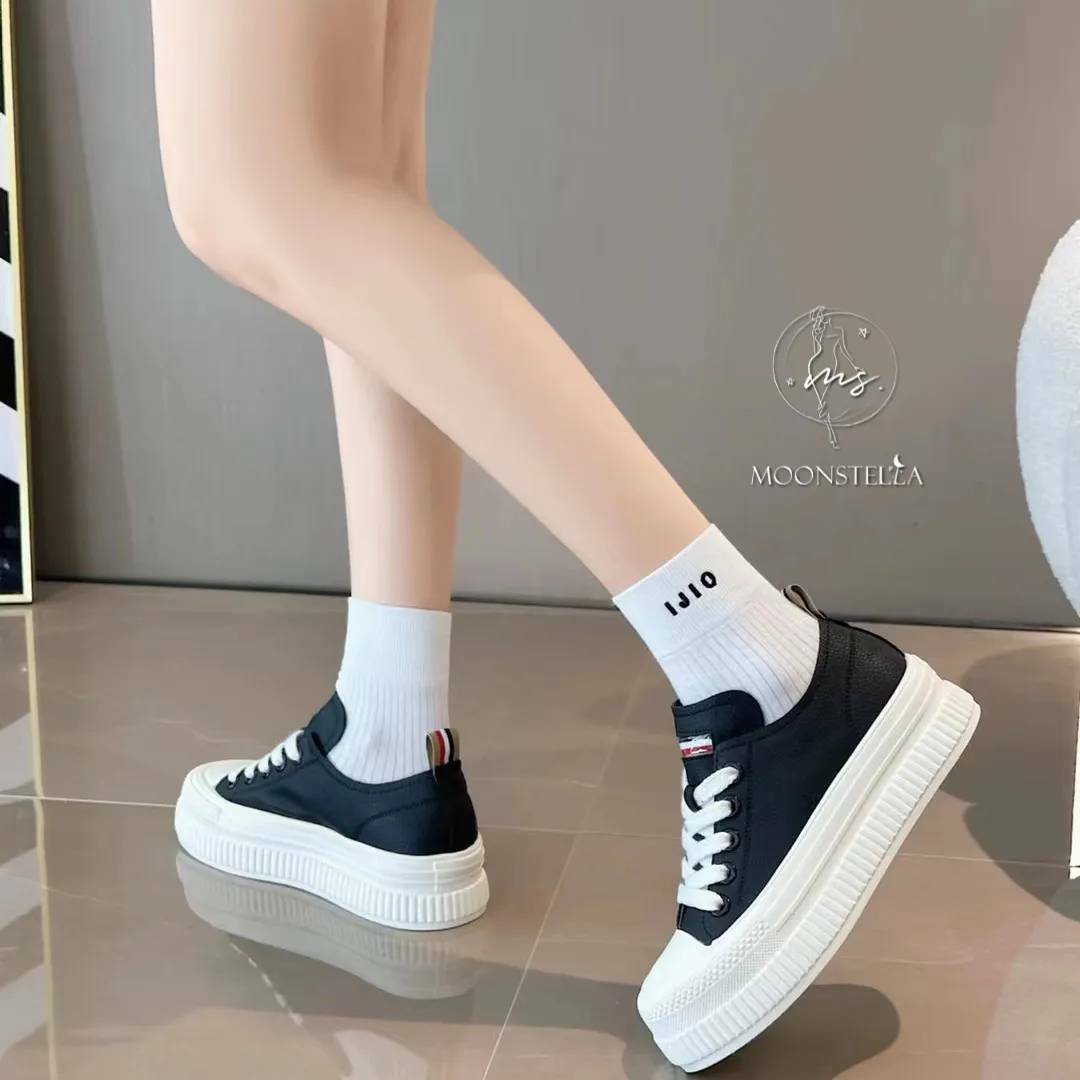 法國條文牛皮休閒鞋