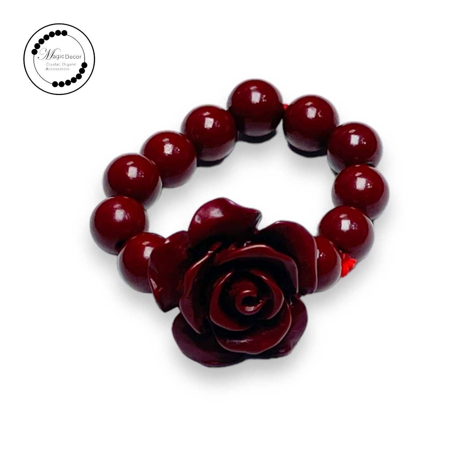 260117 - C2 紫金砂玫瑰花戒指圈