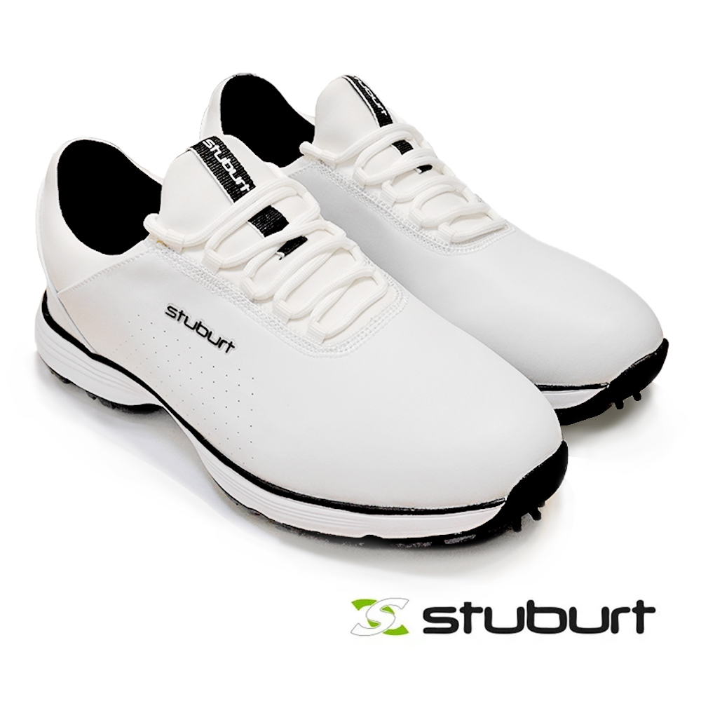 【 Stuburt 】EVOLVE CLASSIC SPIKED GOLF SHOE-SBSHU1362 | 英國百年高爾夫球科技防水鞋（帶防滑鞋釘）白色