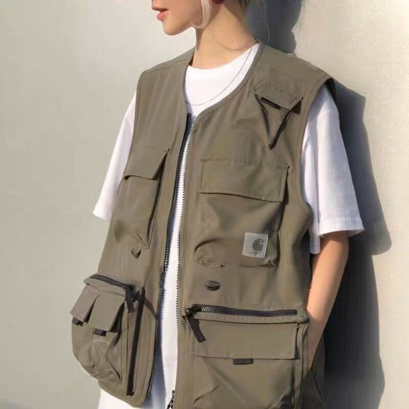 CARHARTT WIP ELMWOOD VEST 3M反光多口袋工裝機能背心