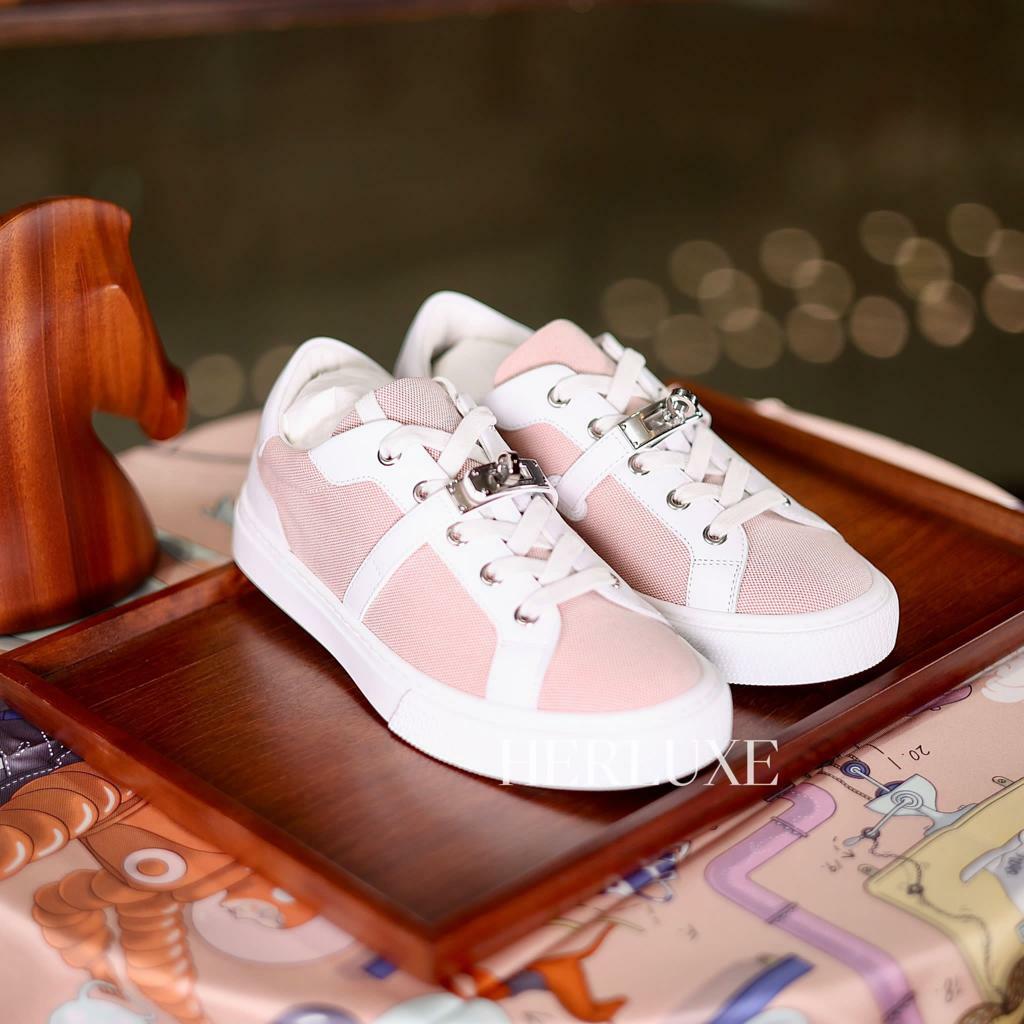 calfskin open sneaker