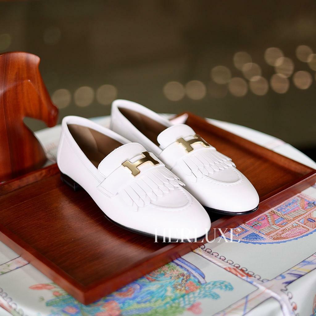 Royal loafer 01 blanc CC ( 可預訂鞋碼）