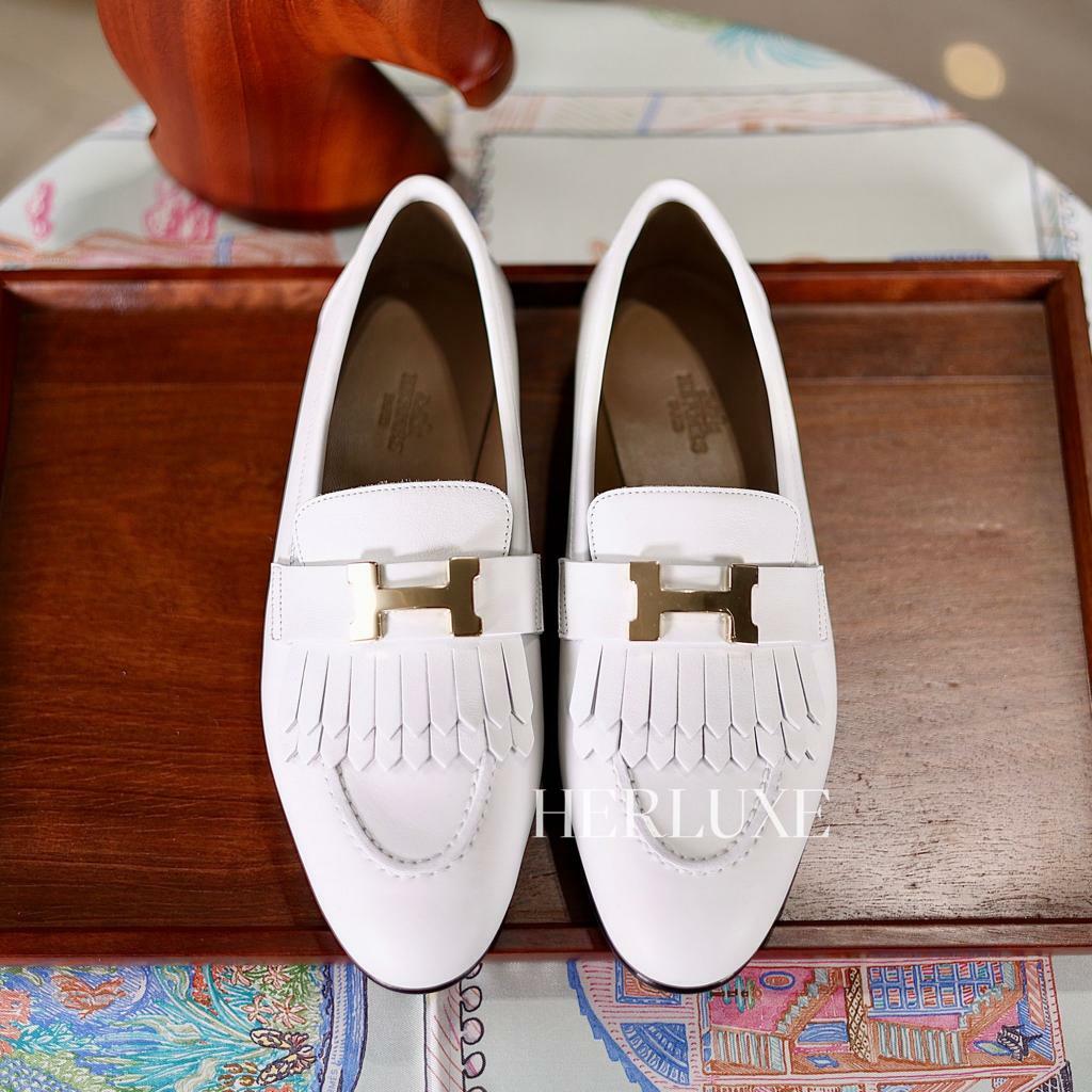 Royal loafer 01 blanc CC ( 可預訂鞋碼）