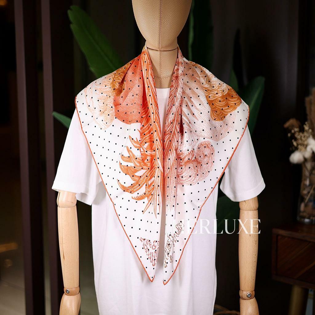 Scarf 100% soie 90 × 90cm