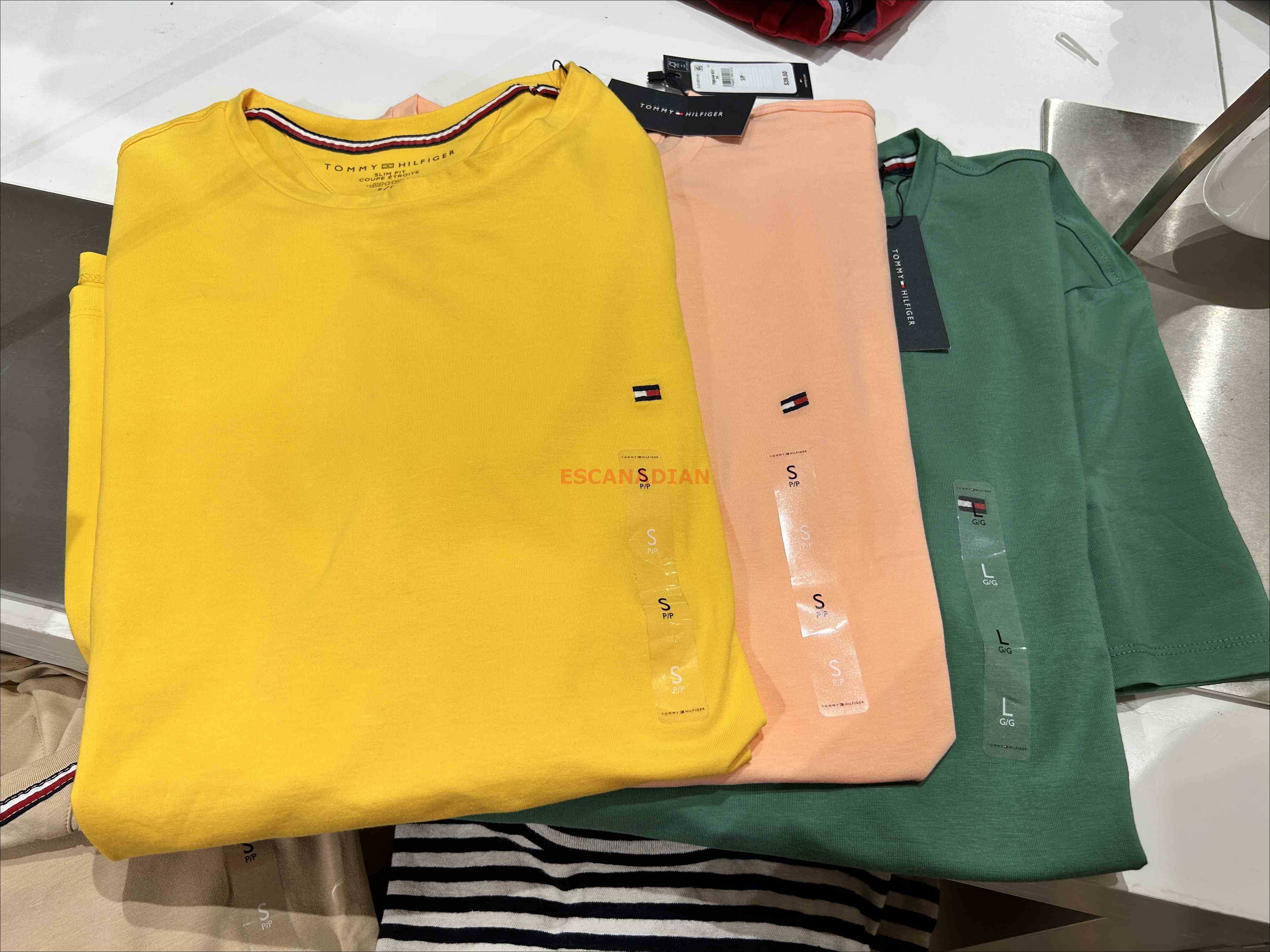 TOMMY 男大人 彈性合身版(Slim fit) 小LOGO 短TEE (3色)