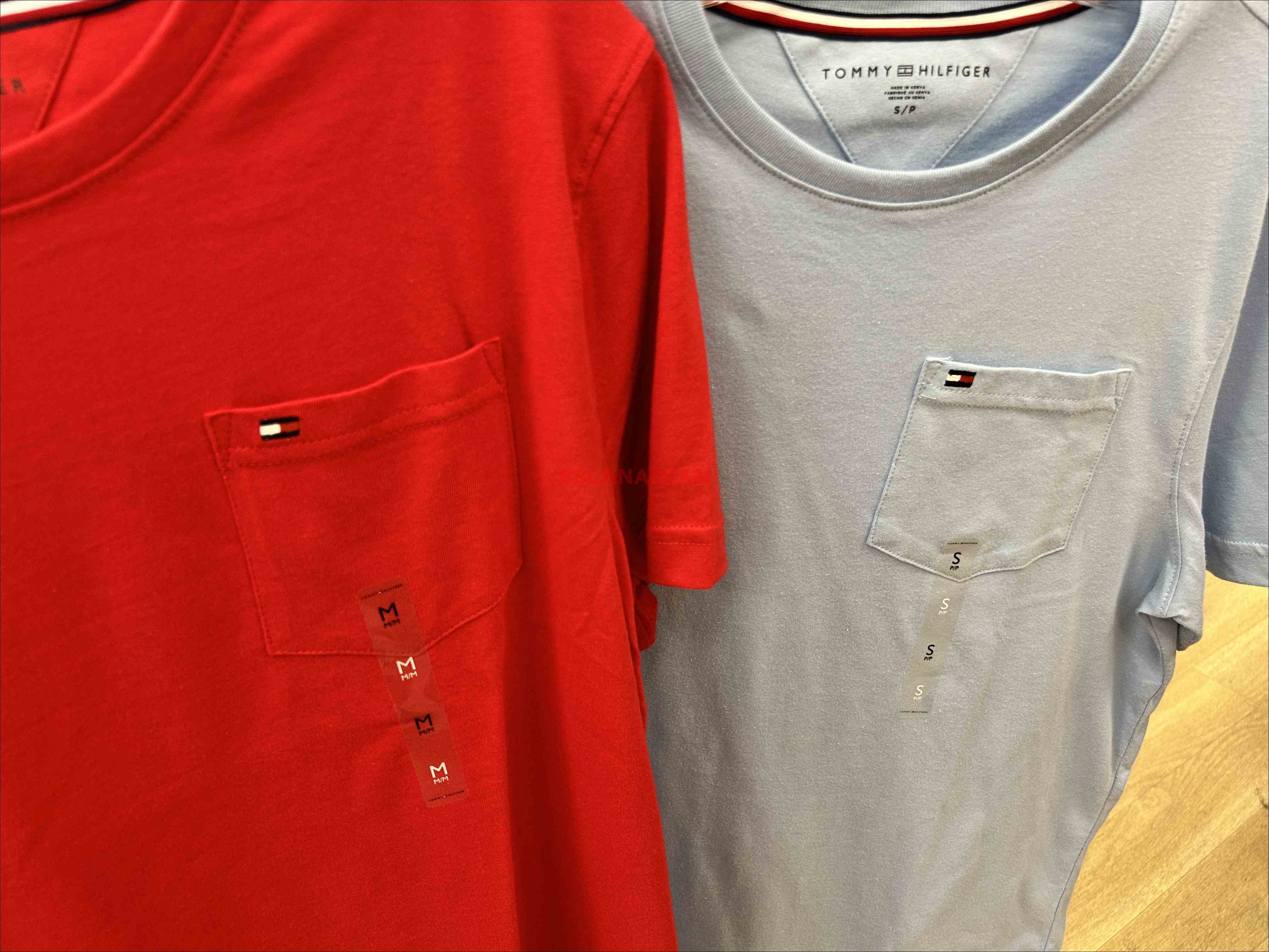 TOMMY 男大人 經典款 素面 小口袋 短TEE (2色)