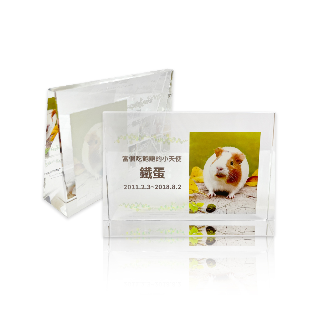 方形寵物祈念水晶玻璃