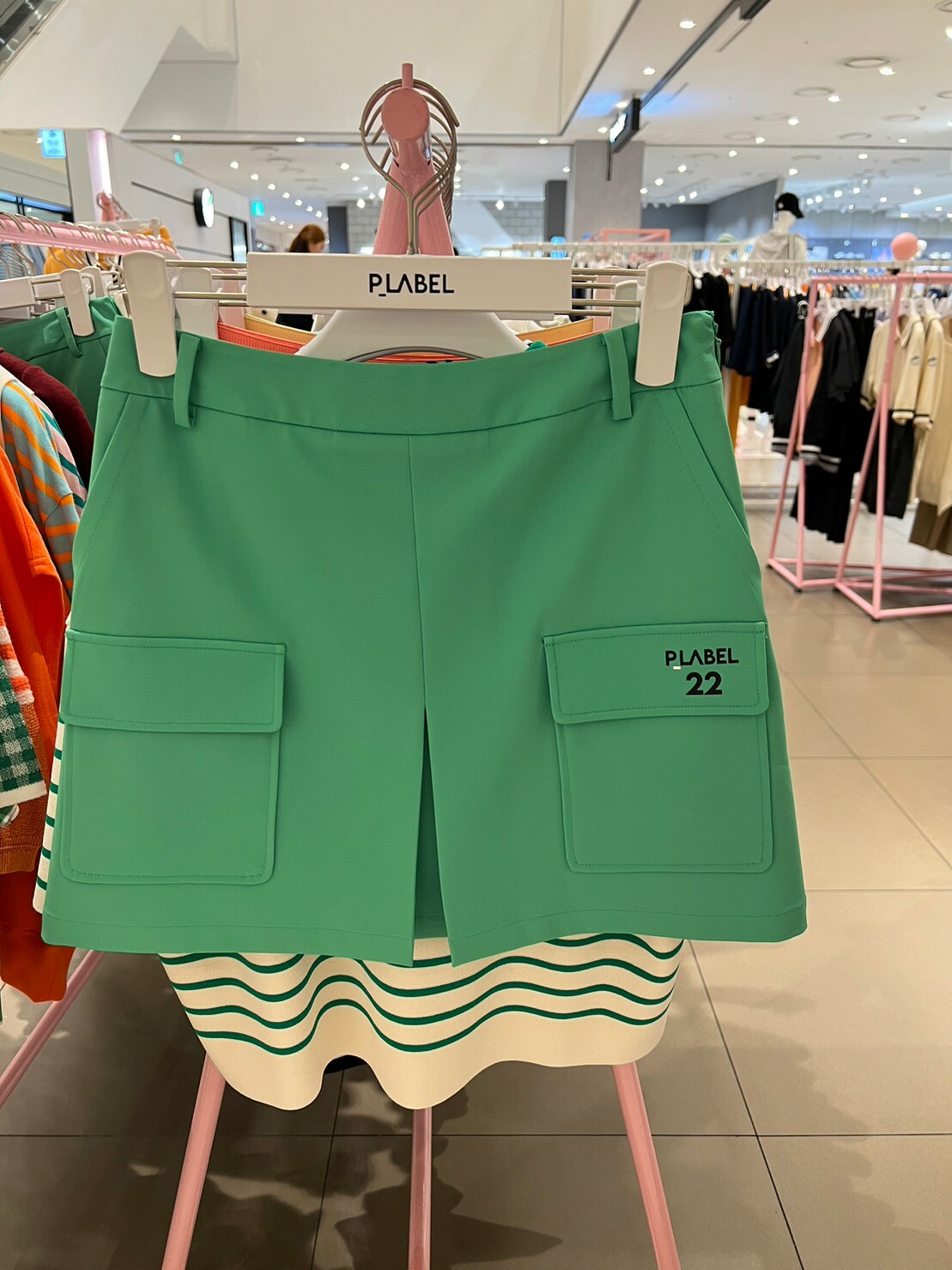 女【現貨】韓國正品P_LABEL同步/韓國春夏golf時尚褲裙/韓國顯瘦A字雙口袋運動褲裙＃ＭＷ112403