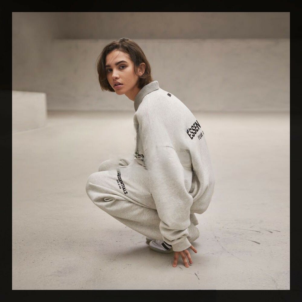 FOG雙面LOGO FEAR OF GOD ESSENTIALS 22SS 植絨圓領 大學T