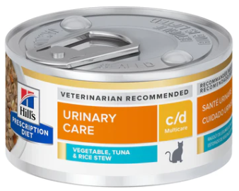 希爾思™處方食品 貓用 c/d™ 全效泌尿道護理 吞拿魚燉蔬菜罐頭 2.9oz (24罐裝) 3385