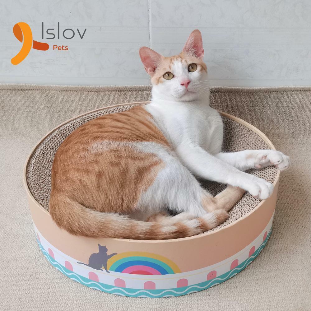 Islov Pets - 瓦楞紙貓抓板 時空羅盤貓窩 - 40 x 40 x 10 cm