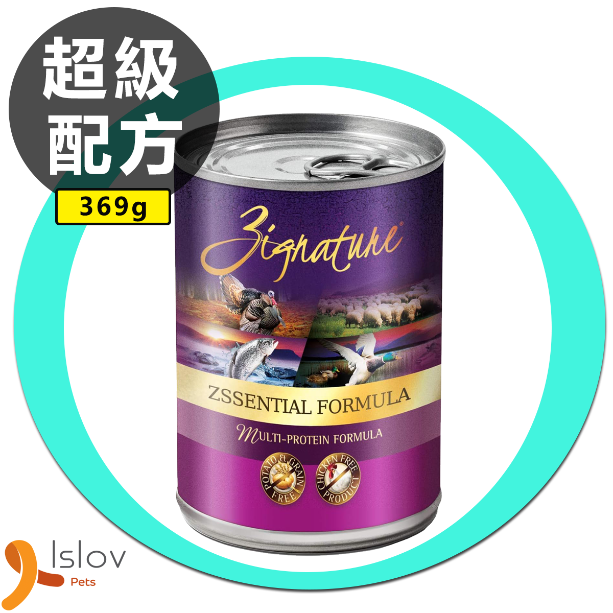 ZIGNATURE - 超越 狗狗營養均衡罐頭 (369g)