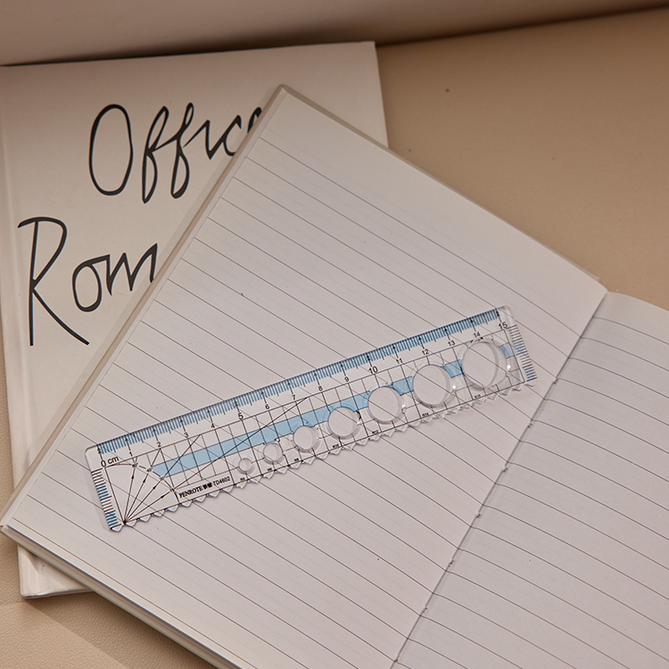 【PENROTE筆樂】波浪洞洞尺 (15cm)