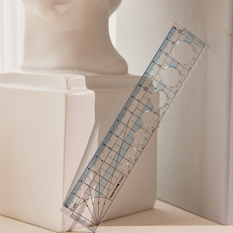 【PENROTE筆樂】波浪洞洞尺 (15cm)