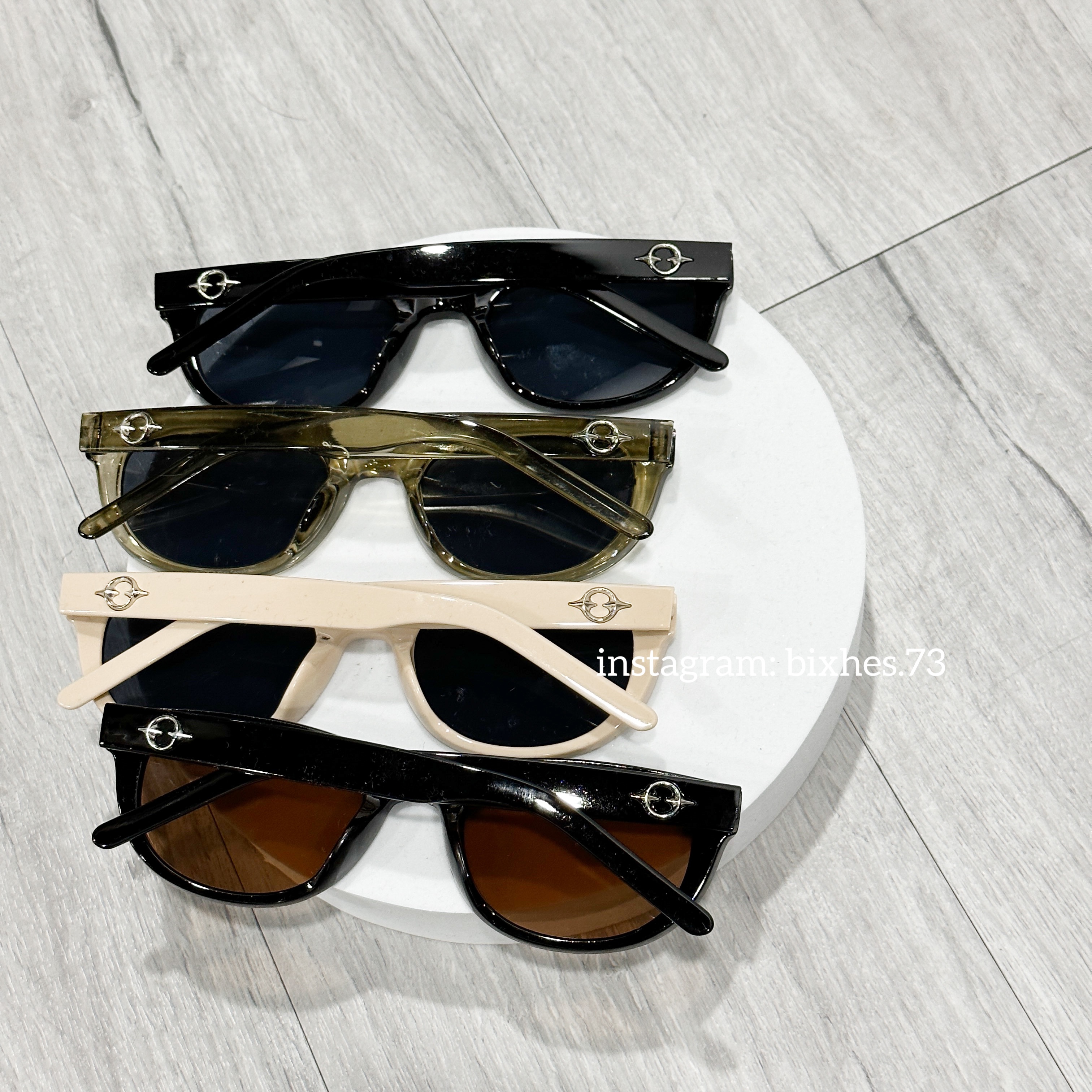 微貓眼Y2K銀標眼鏡(J00001)