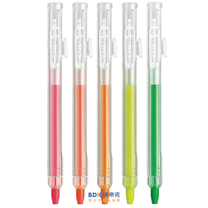 雄獅鉛筆 SIMBALION 自動蠟彩螢光筆 FPC-515-2 五色組