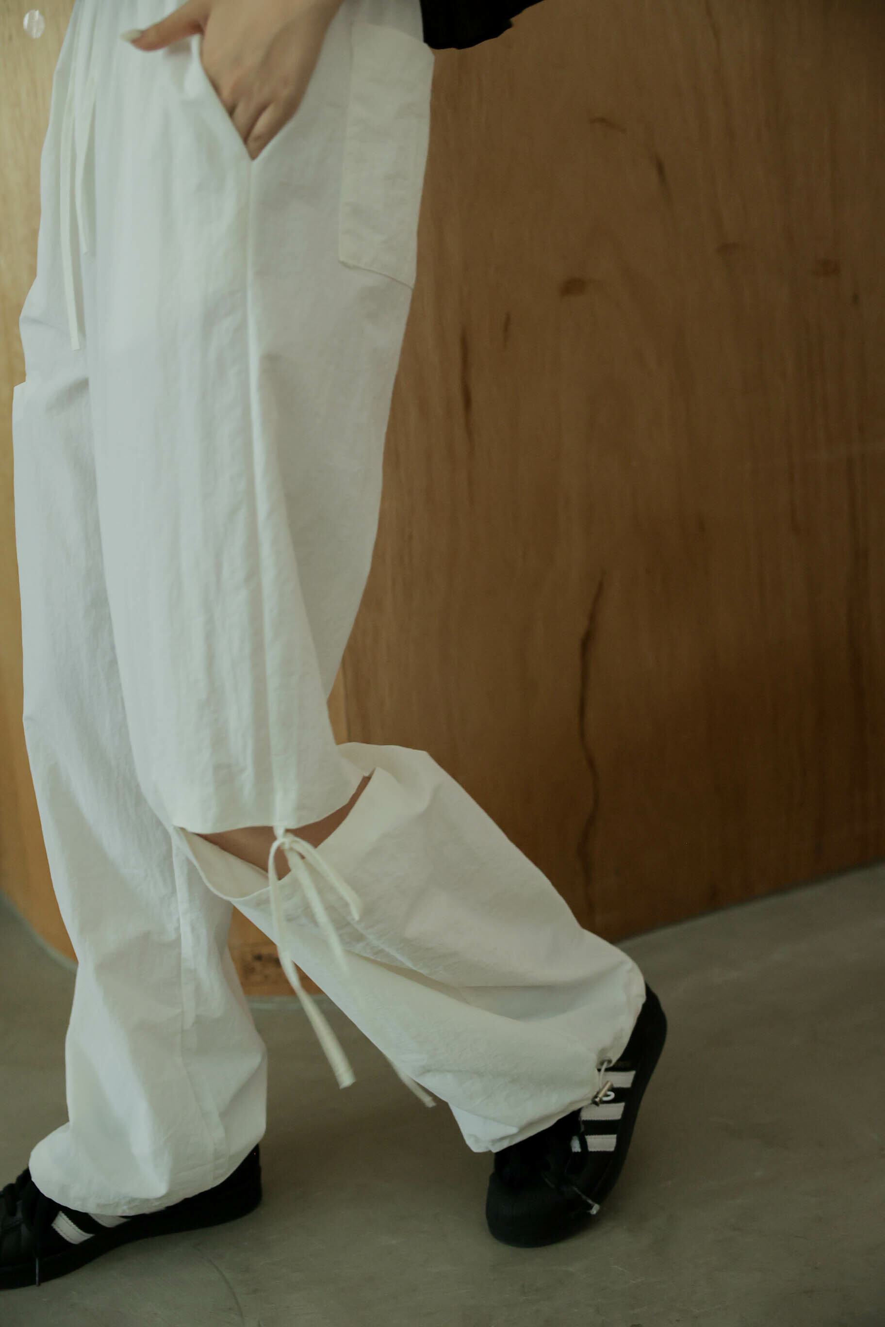 Ribbon Open Pants #長褲