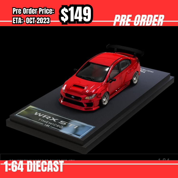 PO-$149 * Time Micro * 1:64 WRX STI Red 普通 [21/07]