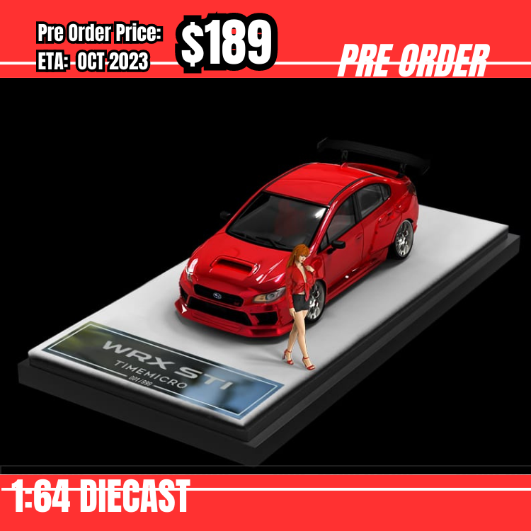 PO-$189 * Time Micro * 1:64 WRX STI Red 精裝 [21/07]