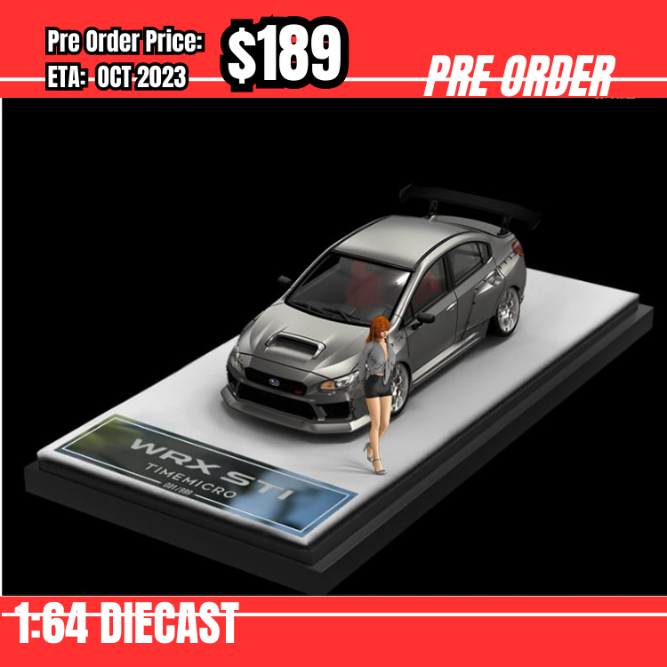PO-$189 * Time Micro * 1:64 WRX STI Silver 精裝 [21/07]
