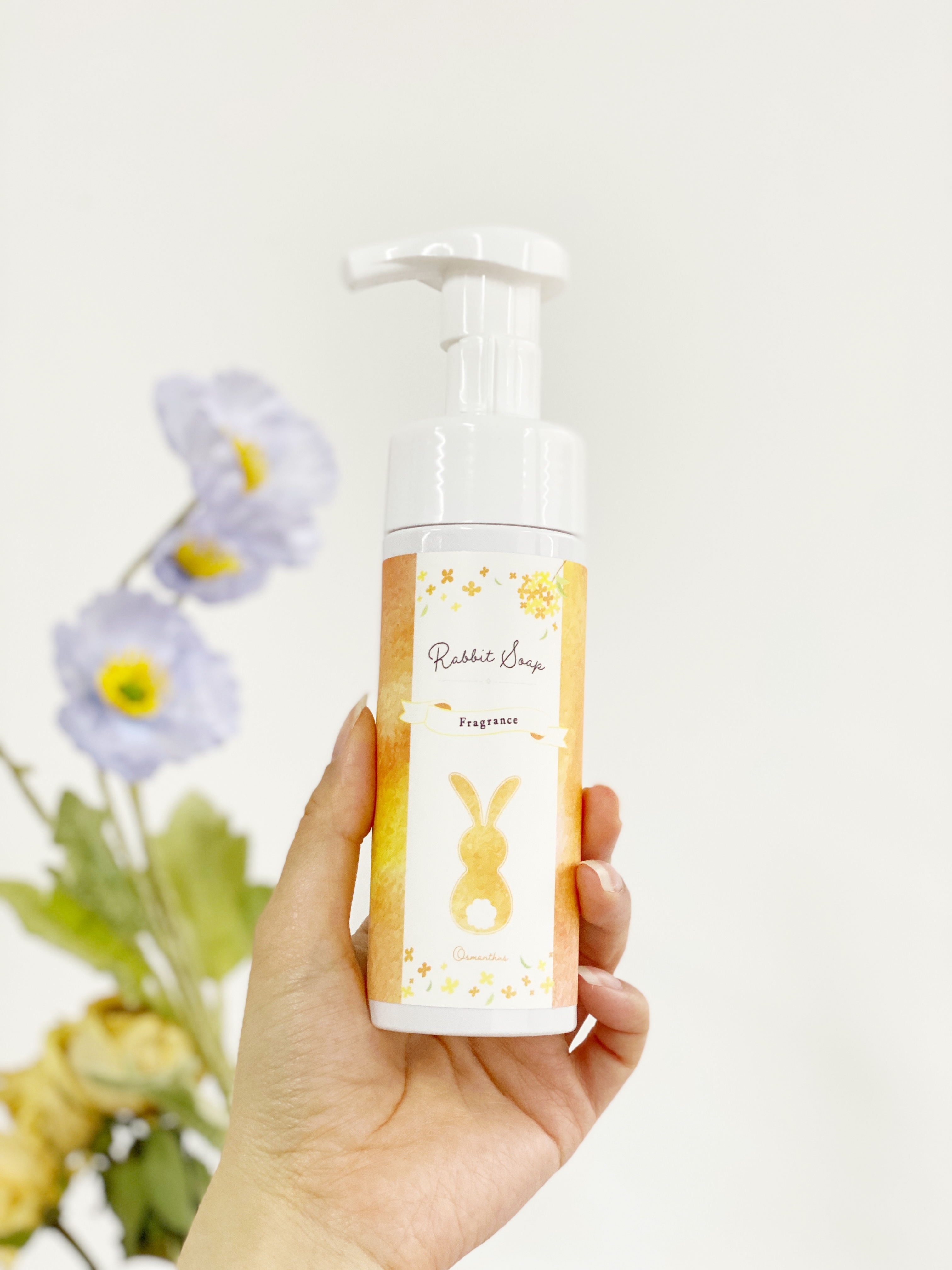 日本rabbit soap- Femininie Foaming Wash Muguet & Osmanthus Scent 天然草本私處護理泡沫 玩具洗潔泡沬 金木樨香-120ml