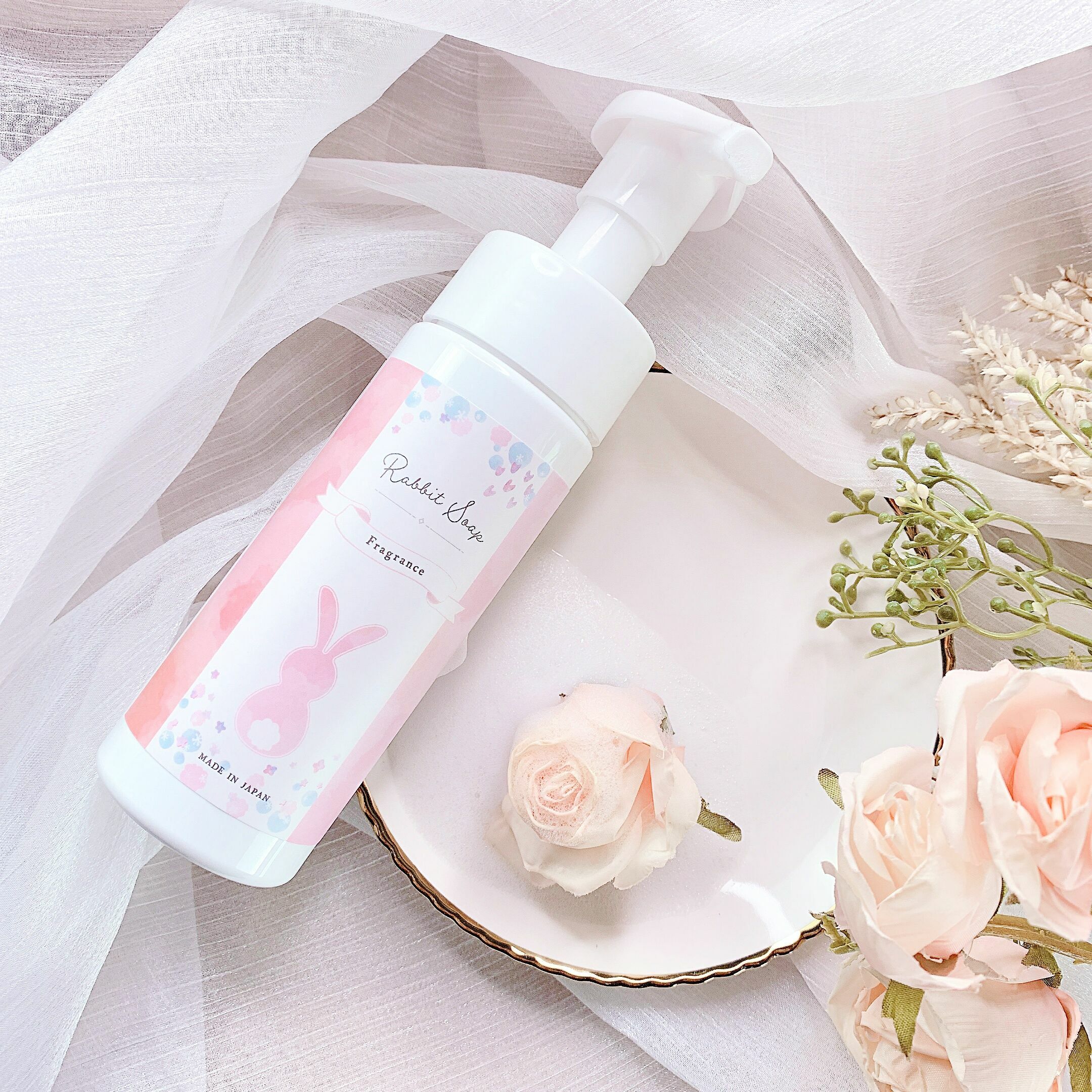 日本rabbit soap- Femininie Foaming Wash 天然草本私處護理泡沫 玩具洗潔泡沬 茉莉花香- 120ml
