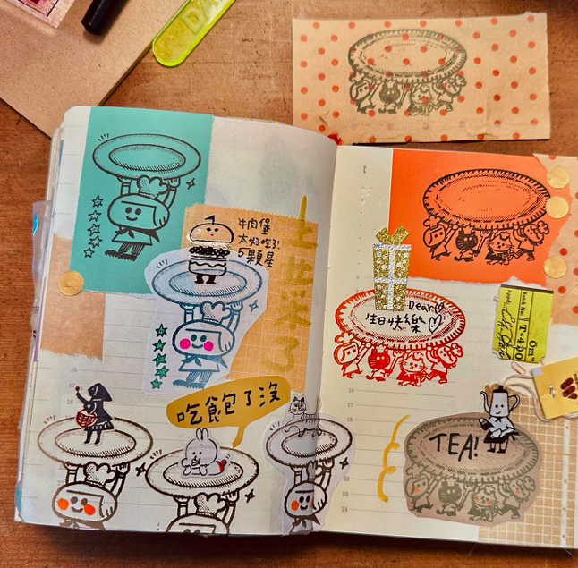 大宇人｜上菜囉！ 壓克力膠板印章