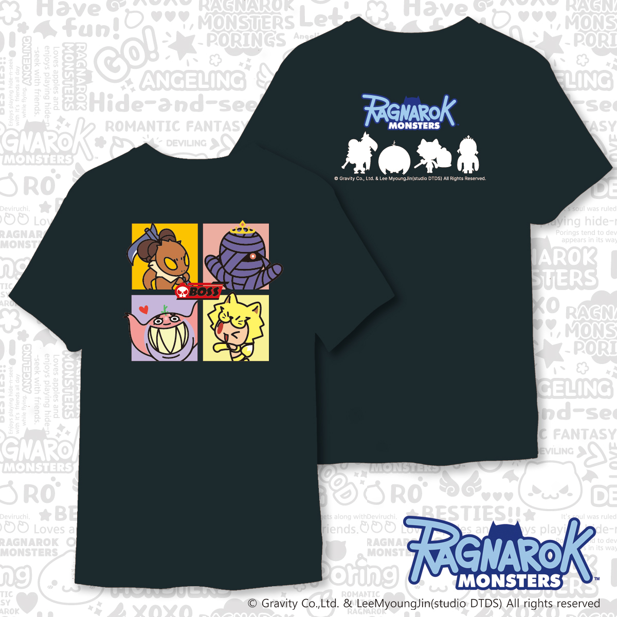 《RO仙境傳說》魔物BOSS T-shirt(黑)