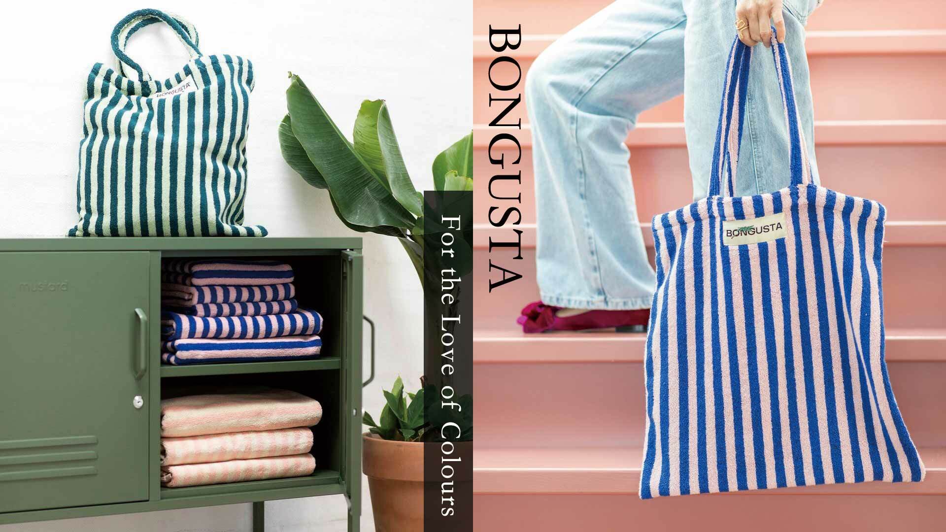 BONGUSTA,托特包,毛巾托特包,毛巾包,包袋,文青,北歐風