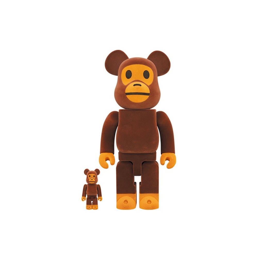 BE@RBRICK x Bape Baby Milo Flocky Version 100% & 400%