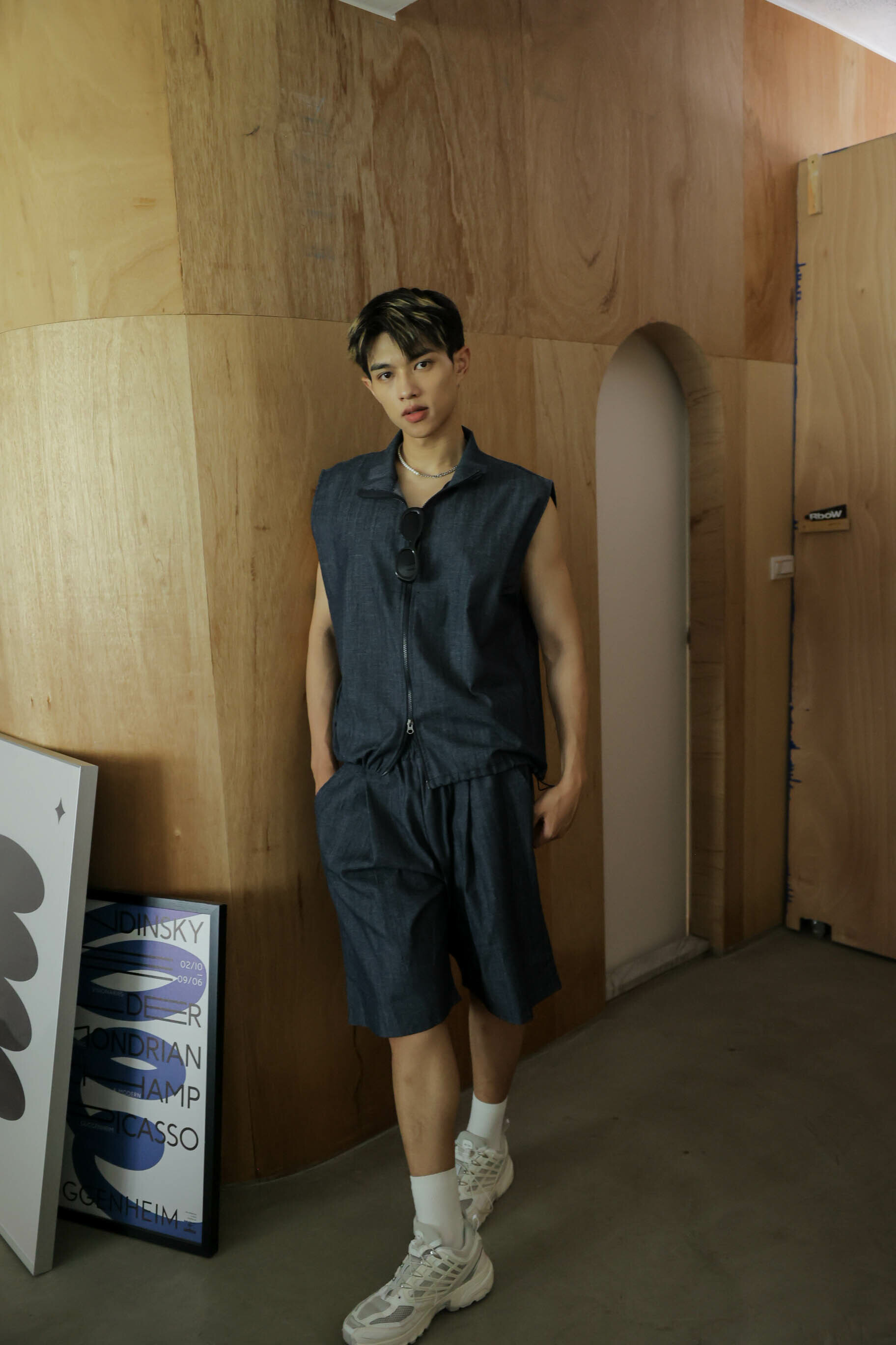 Non-Fade Denim Set-Shorts #短褲