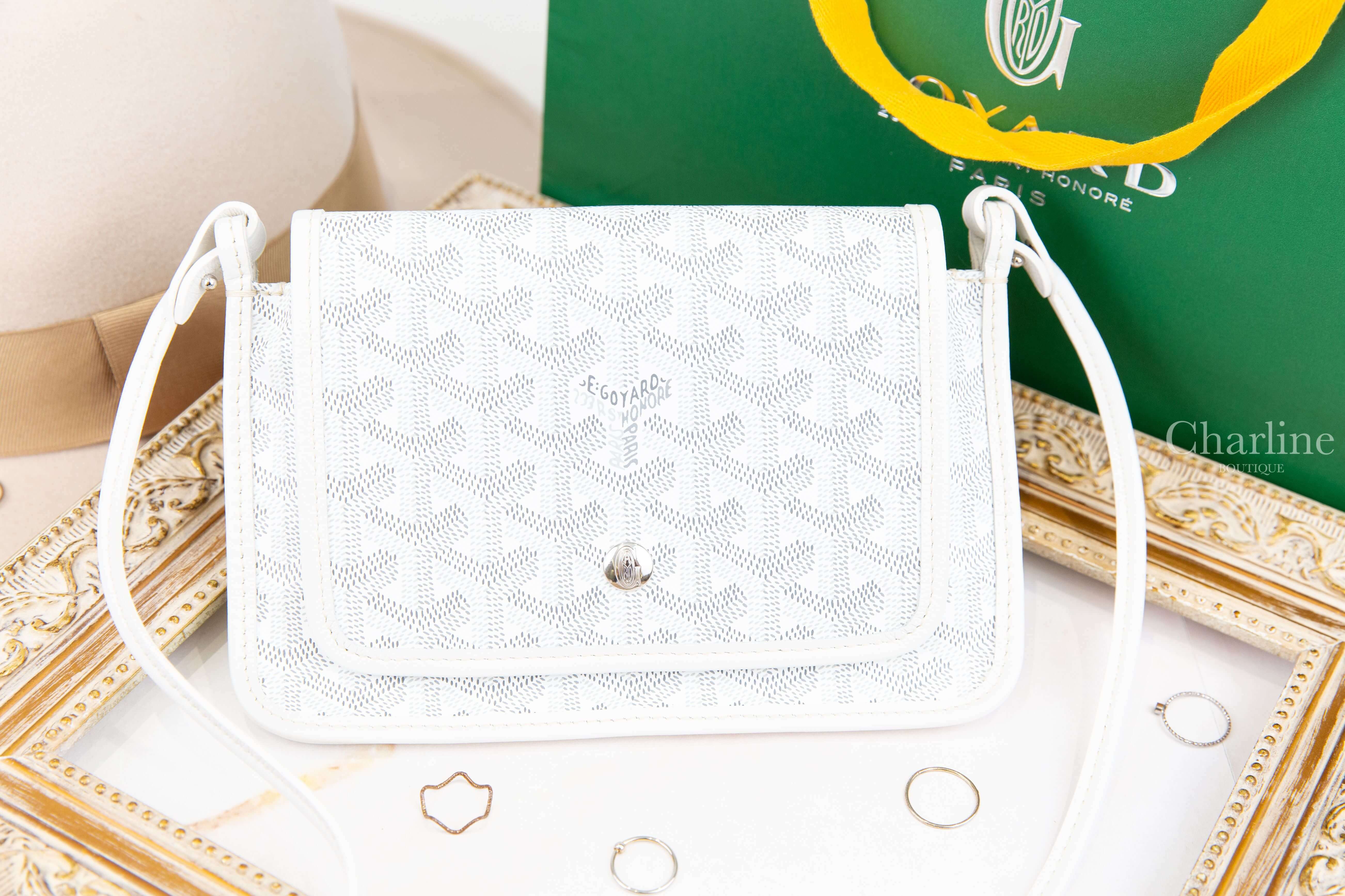 Goyard Plumet Pocket Wallet 白色小牛皮肩背包-Charline Boutique 精品代購