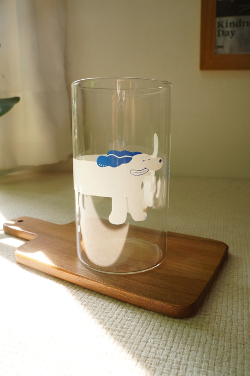 miii｜絕版｜玻璃杯｜放屁狗