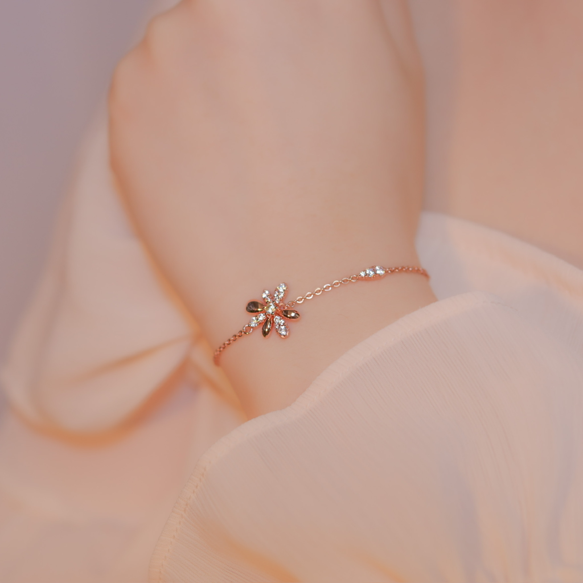 | 925 Silver・White Gold・Rose Gold | About Daisy Bracelet（Silver / Rose Gold） | BR0712 |