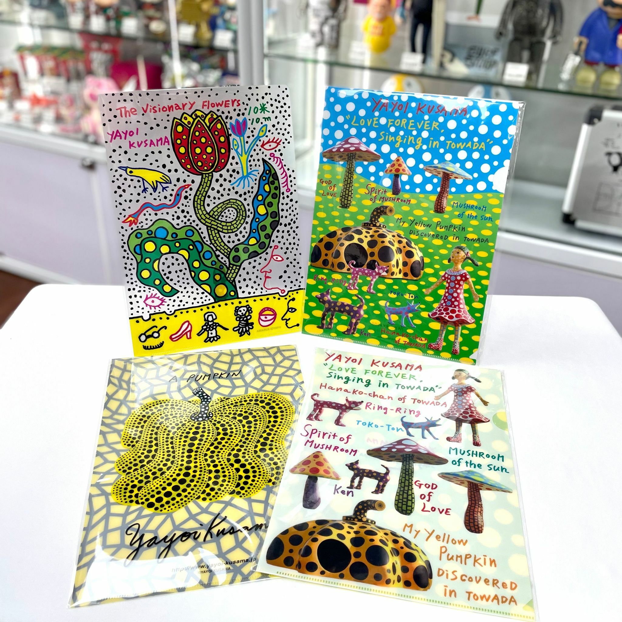 Yayoi Kusama A4 Folder (Towada B (White)/ Towada A (Colorful)/ Tulip/ Pumpkin)